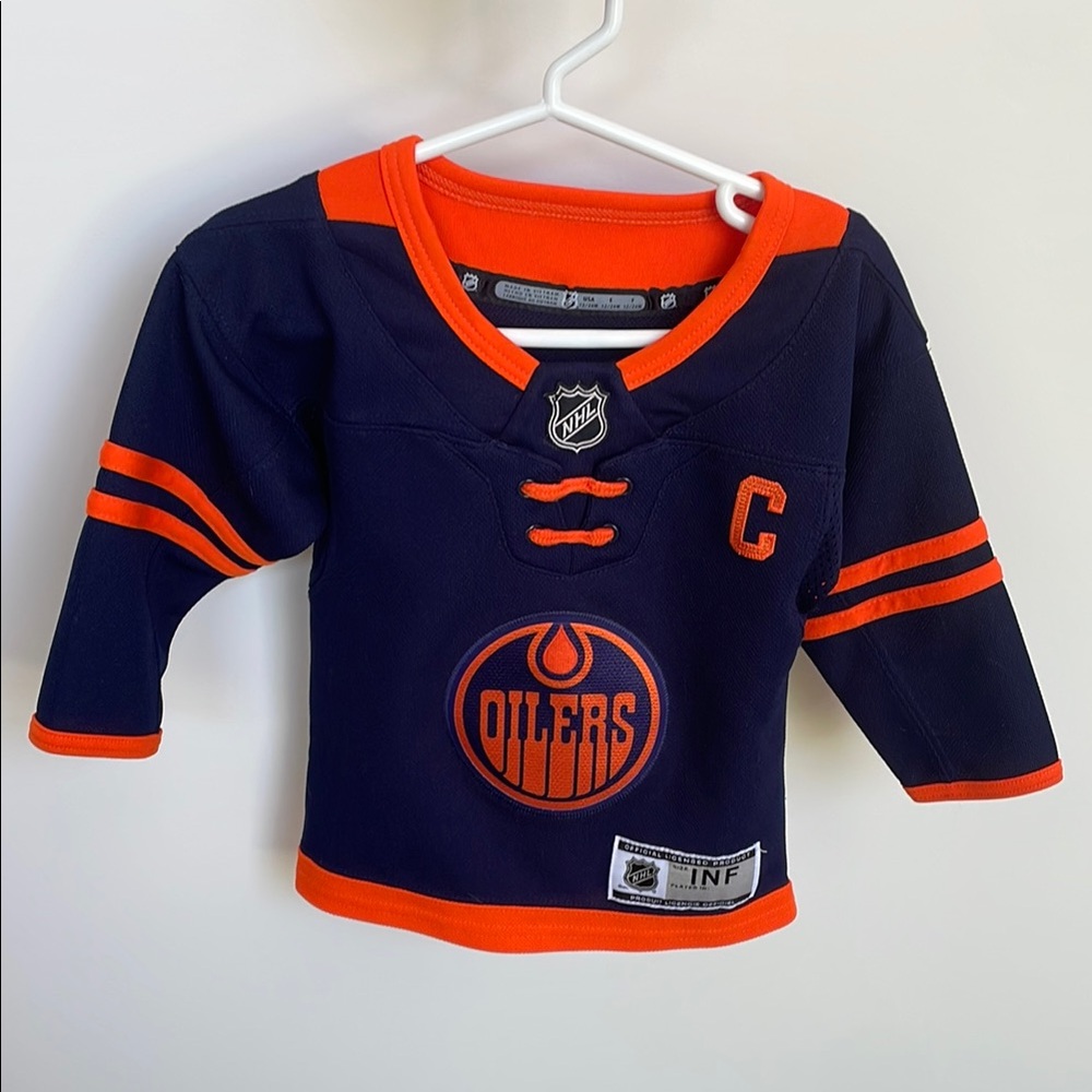 Edmonton Oilers McDavid Hockey Jersey 12-18 months